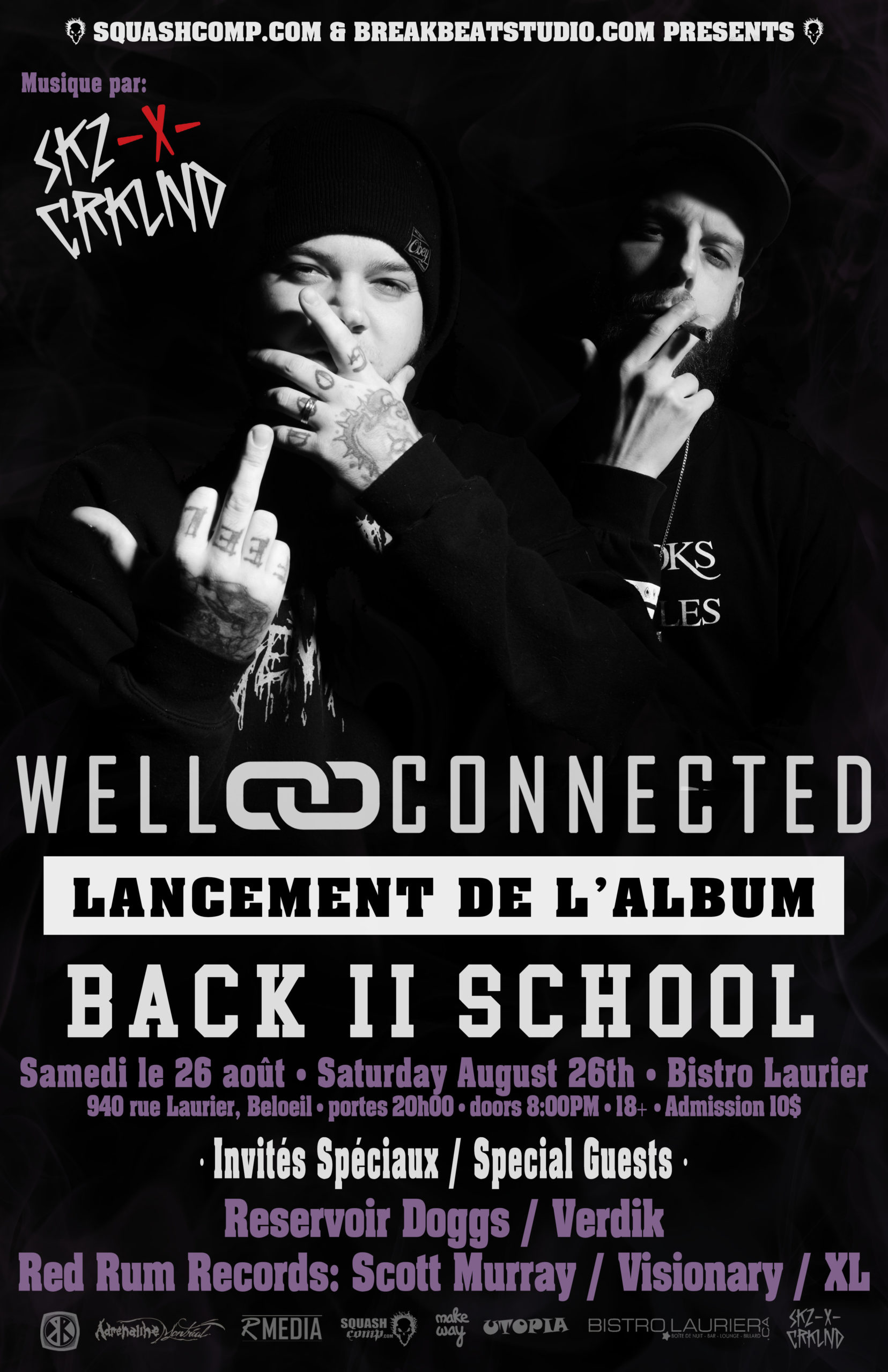 WELLCONNECTED – LANCEMENT DE L’ALBUM “BACK II SCHOOL”​ – LIVE À BELOEIL Show
