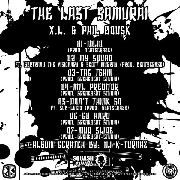The Last Samurai - CD Cover Back